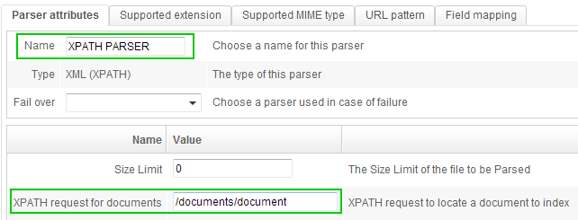 Create new parser