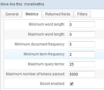 Setting metrics