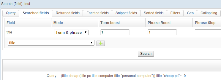 Query using synonyms